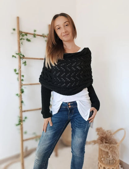 Emilia - Knitted Shoulder Wrap