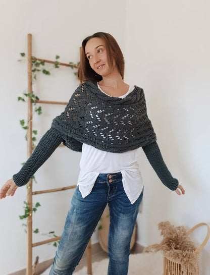 Emilia - Knitted Shoulder Wrap