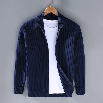 Luca | Casual Knit Jacket with Zipper