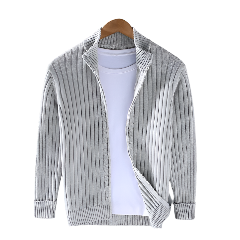 Luca | Casual Knit Jacket with Zipper