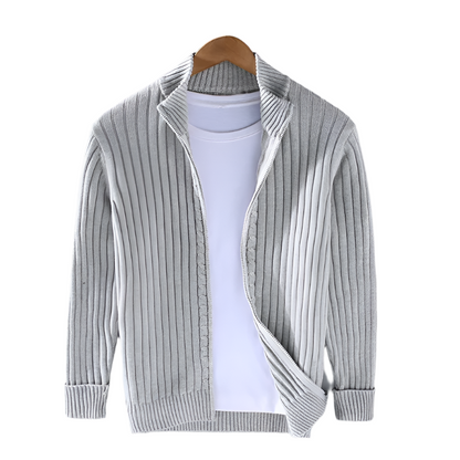 Luca | Casual Knit Jacket with Zipper