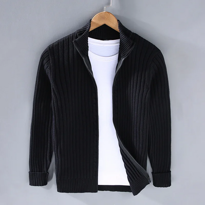 Luca | Casual Knit Jacket with Zipper