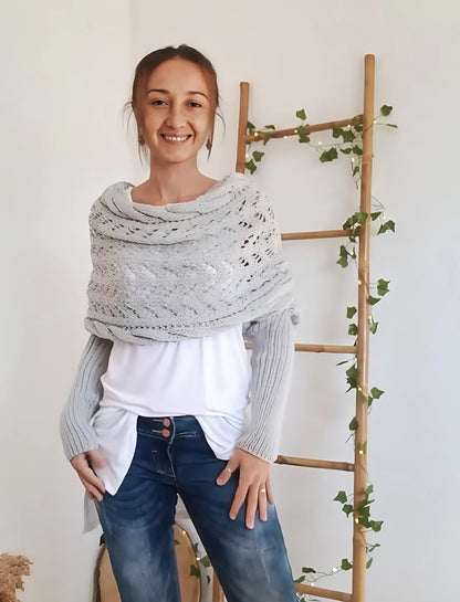 Emilia - Knitted Shoulder Wrap